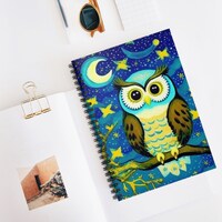 Owl Notebook - Ruled Line, Journal, Notepad