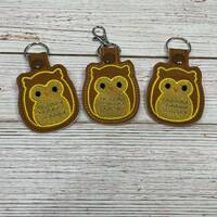 Owl Keychain | Snaptab | Backpack Tag | Keyfob