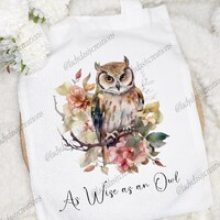 Watercolor Owl Tote Bag: "Wise As an Owl" Design