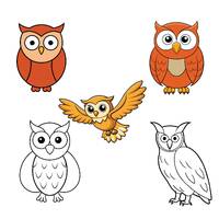 Owl ClipArt svg, Owl Cricut svg, Owl outline svg