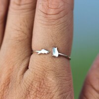 925 silver owl ring,owl jewelry,cute owl and rat ring,mice ring,animal lover jewelry,open jwelry,Min