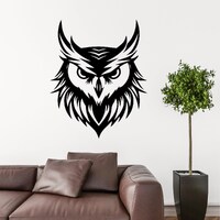Owl Head SVG, Owl Decor PNG, Owl Wall Art, Owl Instant Download, Owl Cricut Cut Files, Owl Print Fil