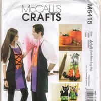 Apron Dress or Tuxedo Chair Decorations Boots Pumpkins Cat Owl Halloween Costume Sewing Craft Patter