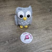 Plush Owl - Crocheted Owl with Big Eyes -  Adorable Christmas Present - Owl Lover