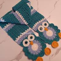 Giv-A-Hoot Owl Scarf, Winter Scarf, Fashion Scarves, Women Scarf, Children's Scarf,  Neck Scarf,