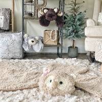Owl Plush Nursery Rug by ClaraLoo Creations