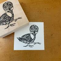 Baby Owl (Sm) Rubber Stamp, Inuit Drawing Stamp, Journal and Scrapbook Supply, Art Journal Stamp. 4