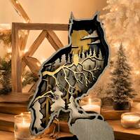 Owl Multi-Layer 3D Display Art   "2 Sizes Available select before adding to cart"