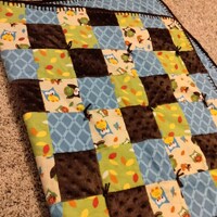 Colorful Owl Baby Blanket