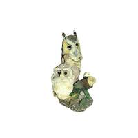 1994 Hamilton Collection Owls Peaceful Perch Nesting Instincts Russell Willis