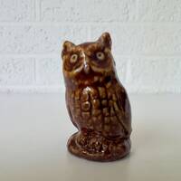 Vintage Wade of England Brown Owl Figurine | Wade Whimsies Miniature Figurines