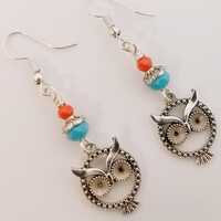 Owl Earrings - Owl Jewelry - Gift for her