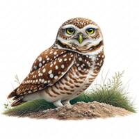 Burrowing Owl Clipart Bundle: 10 Wildlife Art Designs (Digital Download)