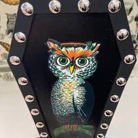Vintage Inspired Owl Collectible Halloween Dummy Board