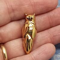Vintage Signed ©MONET Gold Tone OWL Scatter Pin Brooch