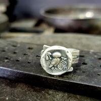 Ancient Greek Owl Silver Coin Ring, Special Design 7S Models, 925k Sterling Silver Handmade Jewelry,
