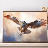 Majestic Owl in Flight - Printable Forest Wall Art Decor (Various Sizes) - Digital Download for Natu
