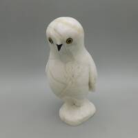 Inuit Carved Snowy Owl Figure