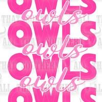 Owls Breast Cancer Awareness png (digital download only)