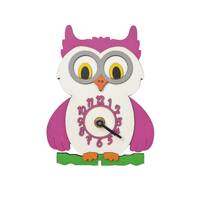 Pink Owl Mini Free Standing Clock