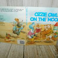 Vintage Ozzy the Owl on the Moon Book, First Story Book, Vintage Children's Book, Vintage Book, 