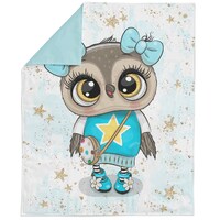 Cute Owl Fabric Panel for Quilting, Baby Fabric Panel, Cotton Fabric Panel for Baby Quilts, Quilting