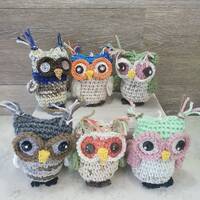 Crochet Owl, Owl Tree Ornament, Owl Theme