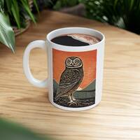 Burrowing Owl Mug, Birder Gift, Birdwatching Coffee Mug, Bird Gift, Owl Cup