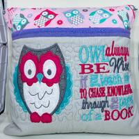 Reading Pillows, Owl Pillow, Reading Accessories, Custom Pillow, Personalized Pillow, Toddler Room D