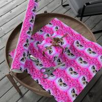 Pink Owl Wrapping Paper, Beautiful Owl Wrapping Paper, Premium Owl Gift Wrap For Owl Lover, Owl Love