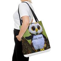 Owl lover canvas tote, Christmas bags,  cute tote, funny tote bag, Holiday bags, Shoulder totes, Tre
