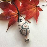 Owl whistle pendant