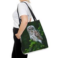 Beautiful Barred Owl Tote Bag (AOP)