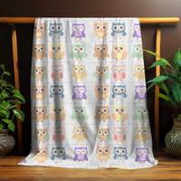 I Give a Hoot Owl Blankets | Owl Lovers Teacher Gift | 30x40 50x60 60x80 Blanket | Classroom Decor |