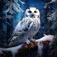 Beautiful snow owl png sublimation digital design download wreath sign wind spinner cutting board im