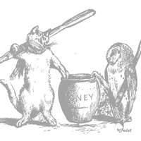 Cat and Owl Vintage Coloring Pages, Hand-Drawn Illustrations (Digital Download)