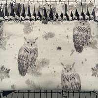 Owl Handmade Double Thick Fleece Tie Blanket 52" x 54"
