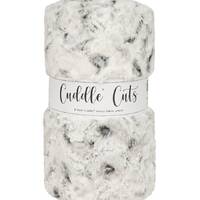 2 Yard Luxe Cuddle® Cut Snowy Owl in Alloy (72"x60") Warm Plush MINKY From Shannon Fab