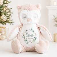 Personalised Baby First Christmas Owl Teddy, My First Christmas Baby Gift, Personalised Name Teddy,