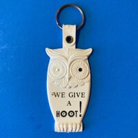 We Give A Hoot Owl Key Chain