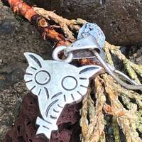 Taxco Pedro Romero Sterling Owl Pendant Necklace, Mid-Century Mexico,  Taxco Tasco Eagle Mark 3, Sty