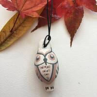 Owl whistle pendant