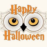 Happy Halloween Owl Printable Label