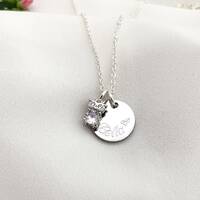 Personalised Necklace with Name OWL Pendant Birthday Keepsake Gift Daughter Niece Cousin Lady Girl F