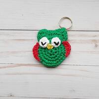 Owl Keychain, Owl Charm, Backpack Keychain