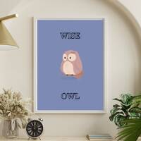 Wise Owl Digital Download Wall Art Print | Illustration |  Art Print | Portrait | Digital Art | Inst