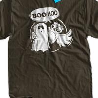 Boo Hoo Shirt Funny Halloween Owl t-shirt ghost Tshirt Owl Always Love you Tshirt Wedding TShirt T-S
