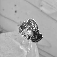 Owl spoon ring size 7.25 graduation band graduate books globe sterling silver girls women