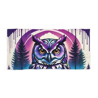 Owl Guardian Beach Towel