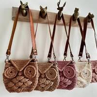 Crochet Owl Purse: Handmade Girl's Shoulder Bag